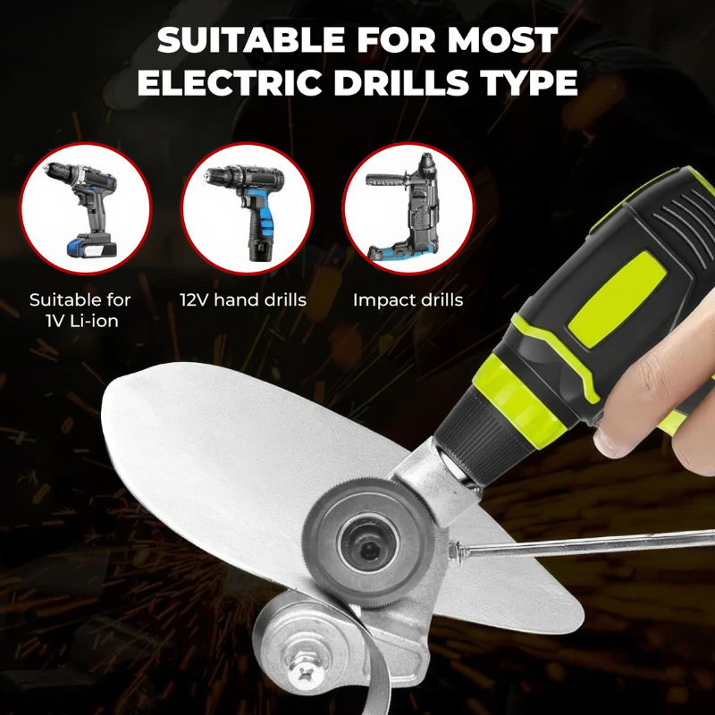 Heavy-Duty Titanium Drill Nibbler | Precision Sheet Metal Cutter
