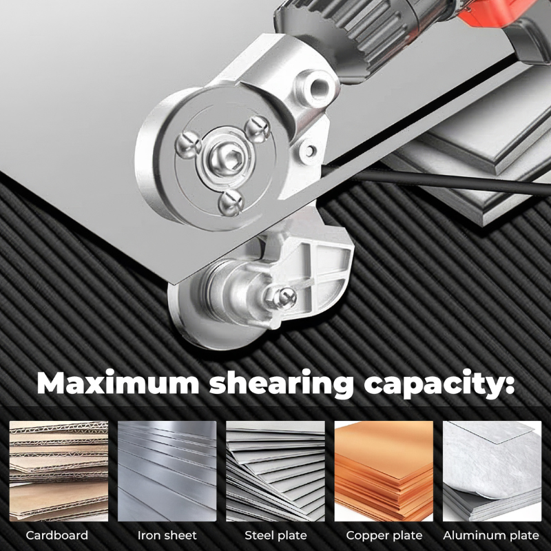 Heavy-Duty Titanium Drill Nibbler | Precision Sheet Metal Cutter