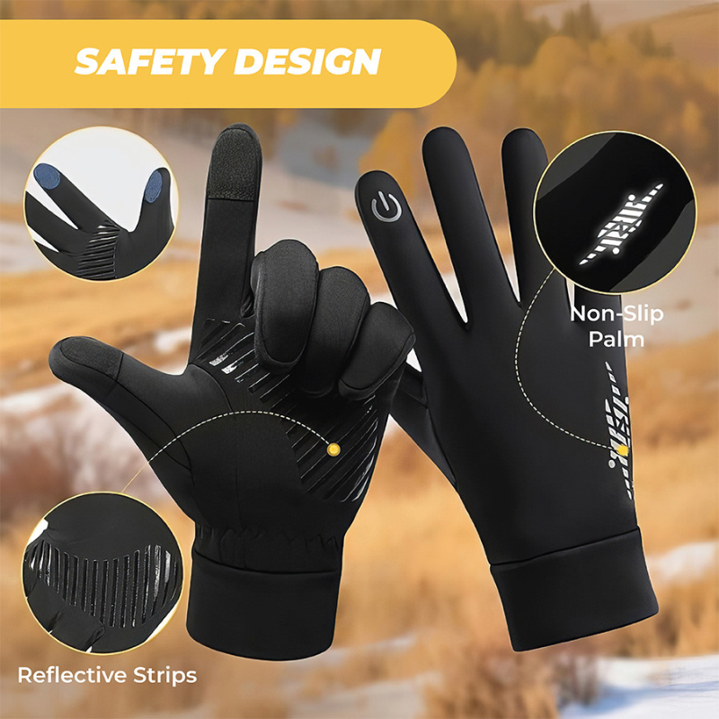 Thermal Waterproof Touchscreen Winter Gloves for Men and Women