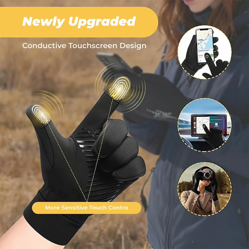 Thermal Waterproof Touchscreen Winter Gloves for Men and Women