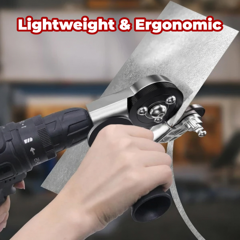 Heavy-Duty Titanium Drill Nibbler | Precision Sheet Metal Cutter