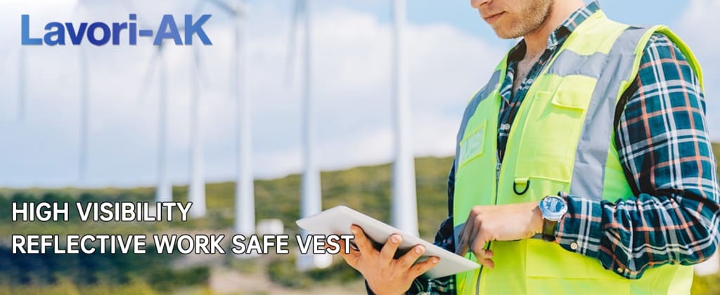 Professional Construction High-Visibility Safety Vest - Neon Yellow