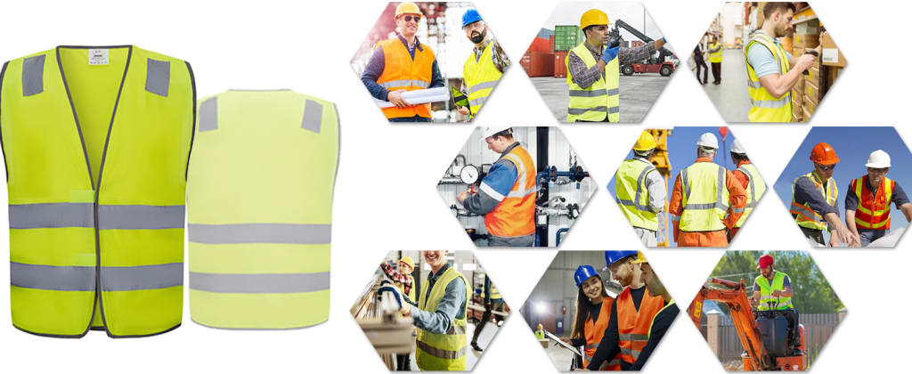 Professional Construction High-Visibility Safety Vest - Neon Yellow